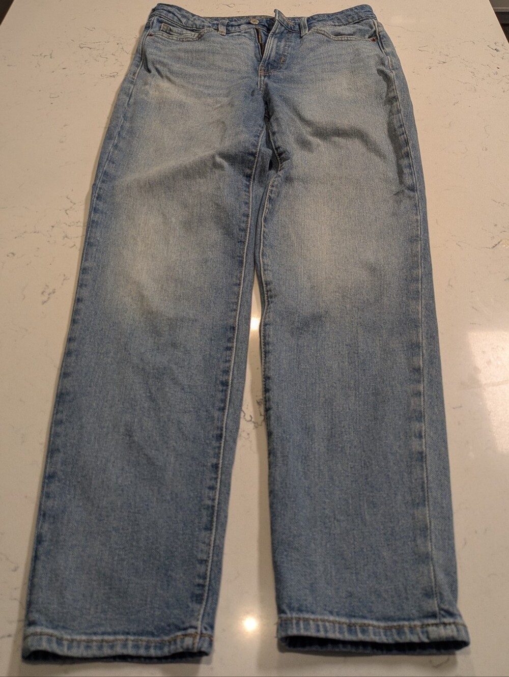 Old Navy Light Wash OG Straight High Rise Jeans 6T